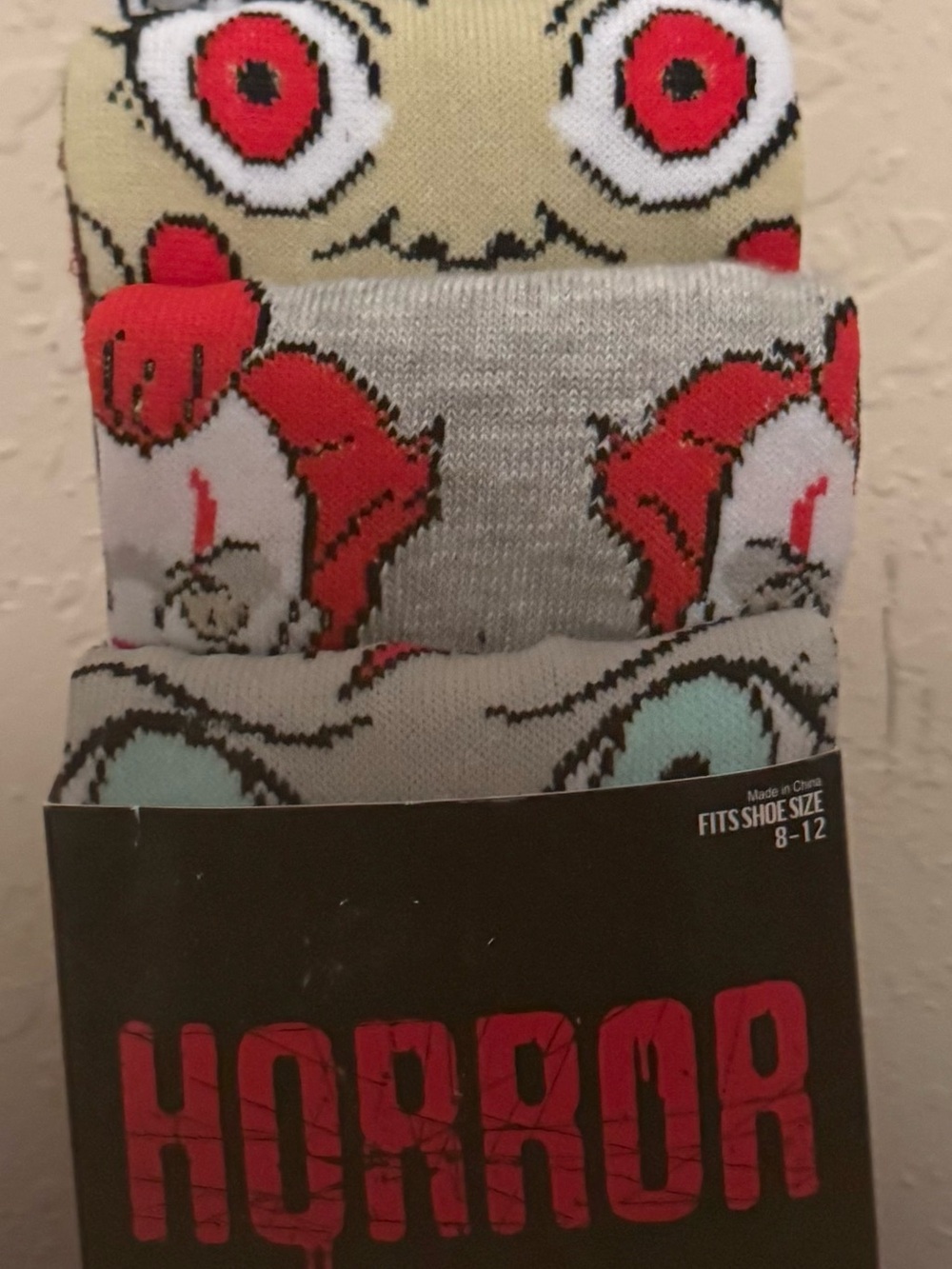 Warner Bros. Men's 6 pack horror collection Crew Socks size 8-12